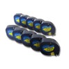 vhbw 10x Label Tape Cassette Compatible with Dymo LetraTag LT-100H,
