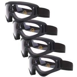 Buytra Kids Safety Glasses Perfect for Nerf Gun Games 4 Pack - Protective Safety Goggles for Kids and Adults - Eye Protection Shield for Foam Blaster Guns
