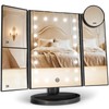 HUONUL Makeup Mirror Vanity with Lights, 2X 3X 10X Magnification,