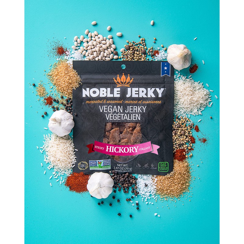 Noble Jerky – Vegan Jerky, Plant-Based High Protein Snack, Vegetarian,