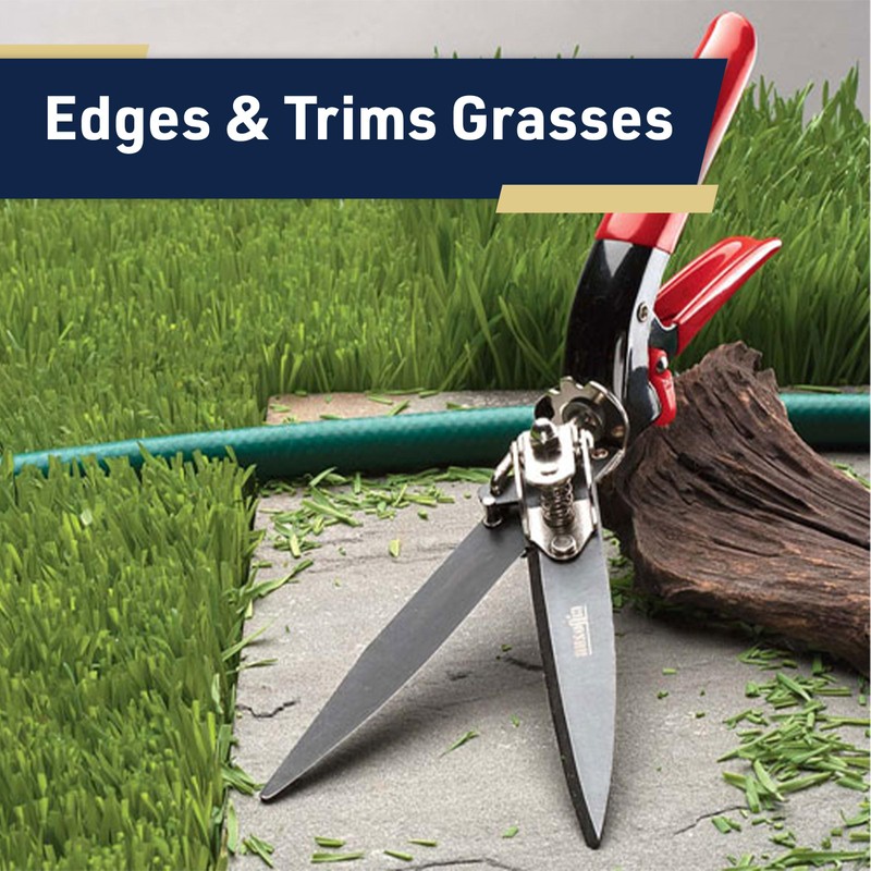 Grass Shears - Garden Clippers with Rotating Handle - Grass