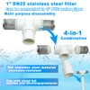 Cotonlake 1" T Strainers Steel Filter Cover Connected to 1"