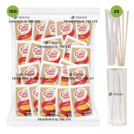 TRIONI Nestle Coffee Mate Coffee Creamer Powder Packets - Original - 3g Single Packets - 125 count