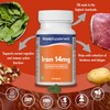 Iron Tablets 14mg | 120 Tablets (4-Month Supply) | Vegan