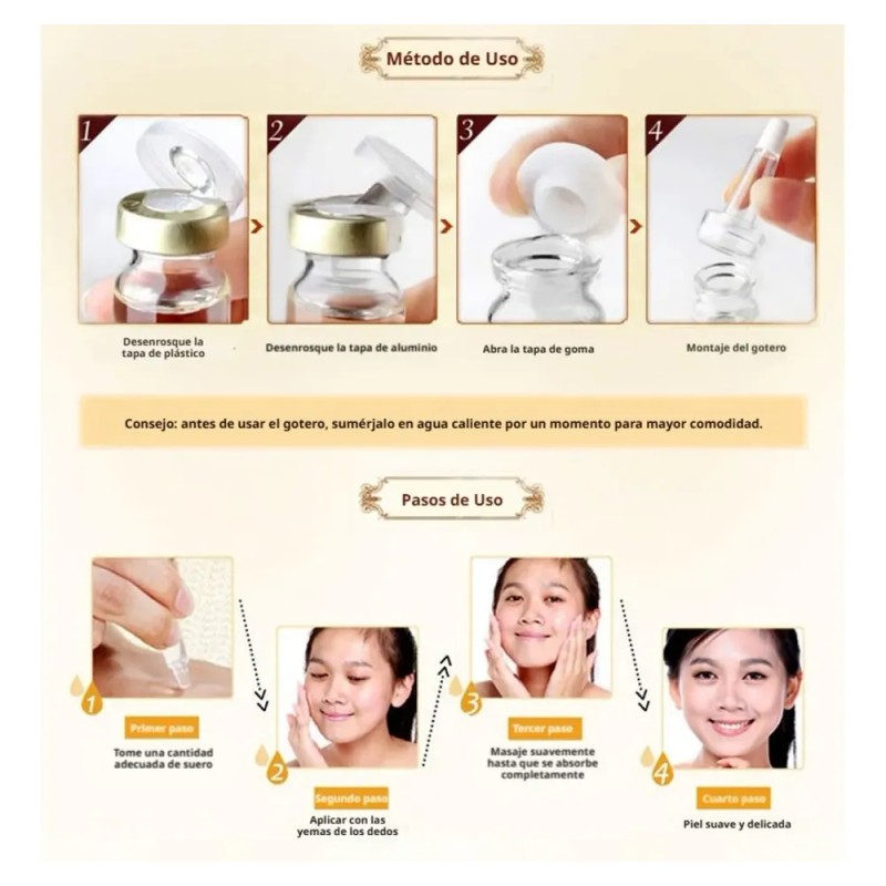 Suero Facial De Lujo, 5 Pcs, Hidratante Antienvejecimiento T