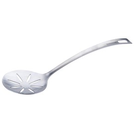 Fackelmann Essential Stainless Steel Strainer Spoon - Ideal for Dumplings, Vegetables & Spaetzle, with Hanging Loop, Dishwasher Safe