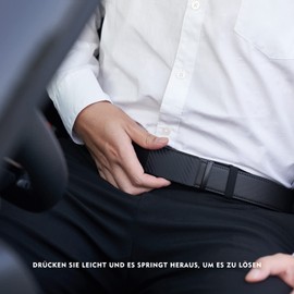 TANGCHAO Belts for Men, Mens Leather Ratchet Belt 1 3/8", Adjustable Belt Fit Everywhere Black Length 115cm