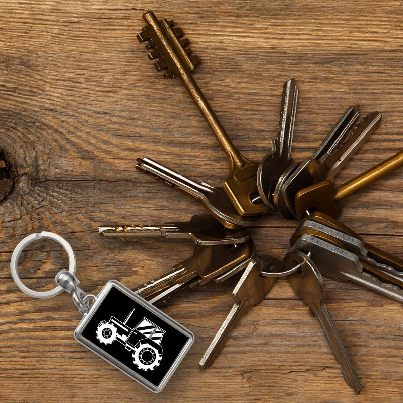 Tractor Keyring Village Simple Pendant for Key Chain Quick Recognition