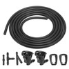 X AUTOHAUX Front Windshield Washer Nozzles Kit with 2 Meters