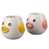 2pcs Egg Separator Ceramic Chicken Shaped Egg Yolk White Filter