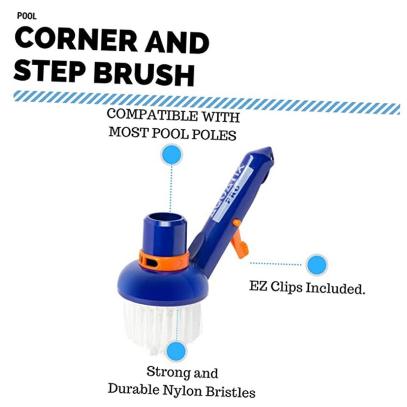 Sosoport 2 pcs Small Suction Vacuum Brush Head for Pool