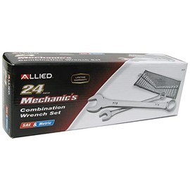 Allied 24 PC. COMBO WRENCH SET, SAE & METRIC,68104