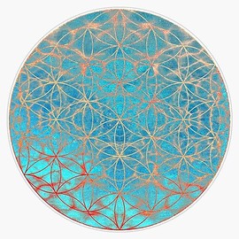 Flower of Life Sticker Bumper Sticker Vinyl Decal 5"