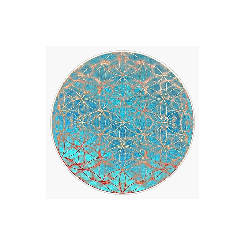 Flower of Life Sticker Bumper Sticker Vinyl Decal 5"