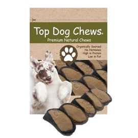 Top Dog Chews - 5 Pack of Flavored Filled Cow Hooves. (Bacon & Cheese), (Bully Stick), & (Peanut Butter) (5 Pack, Peanut Butter)