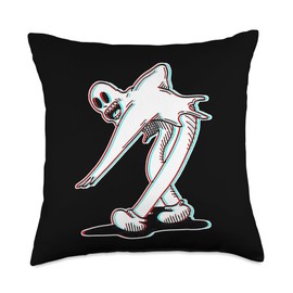 Koko the Clown Ghost Glitch Dancing Throw Pillow