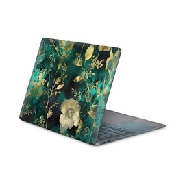 Skins4u Laptop Sticker, Notebook Skin Screen Protector, Silk Matt, Scratch-Resistant, Bubble-Free, Self-Clinging Vinyl Film, Residue-free Removable, 10 to 17 Inch Laptops (Green Hymn, 33.0 x 22.0 cm)