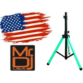 MR DJ Universal 6' Adjustable Variable LED Lights Tripod DJ Speaker Stand