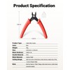 VCELINK Small Wire Cutter, Electrical Flush Cutting Plier 5 Inch