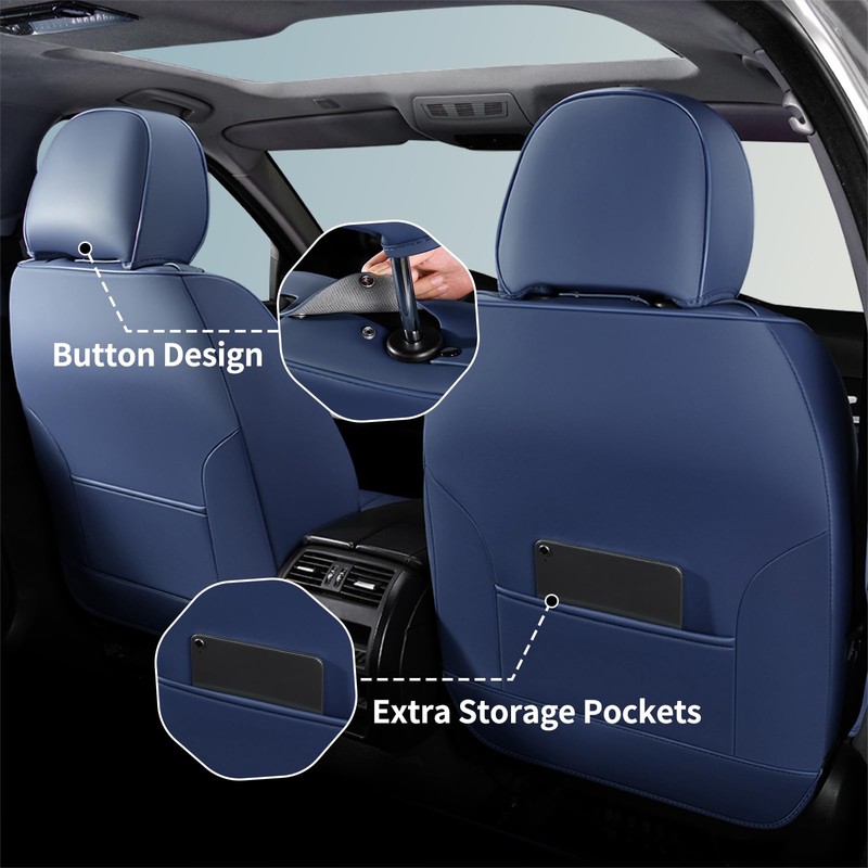 FLORICH 2pack Seat Covers, Waterproof Car Seat Cover, Airbag Compatible,