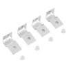TOPINCN 4Pcs Aquarium Cover Bracket Stainless Steel Fish Glass Cover