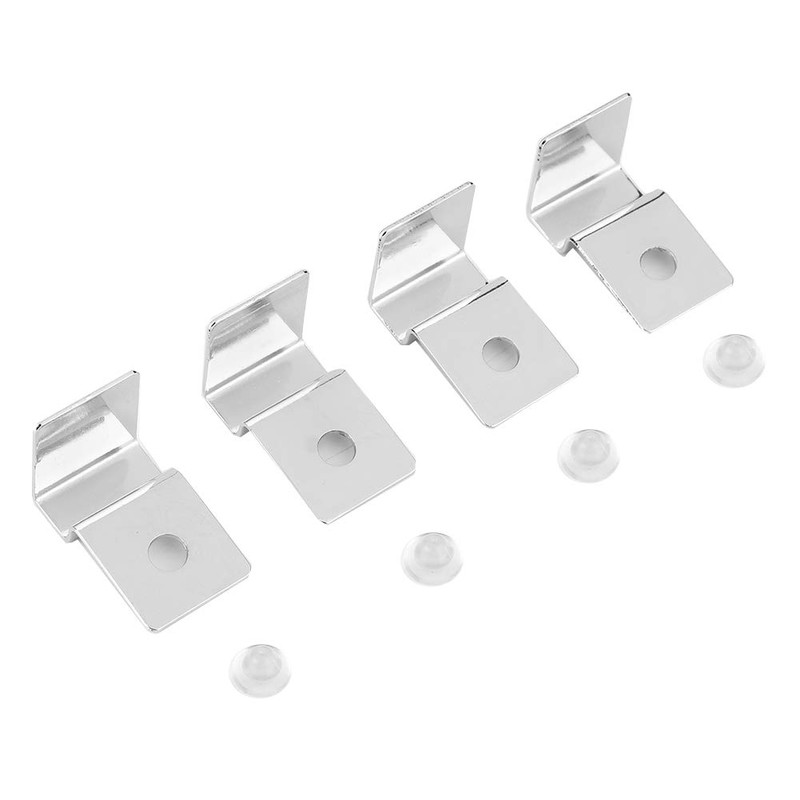 TOPINCN 4Pcs Aquarium Cover Bracket Stainless Steel Fish Glass Cover