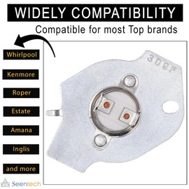 Seentech 3977393 Dryer Thermal Cut-off Kit - Exact fit for Whirlpool Kenmore Maytag Roper Clothes Dryer - Replaces Part Numbers AP3094244, 3399848 & AH334299