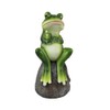 Wowser Grumpy Frog Garden Statue, Cast Resin Garden Figurine, Home