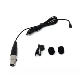 GTD Audio Black Lavalier Lapel Mic w/ 3-pin mini XLR  for GTD Audio G-787, G-733, G-622