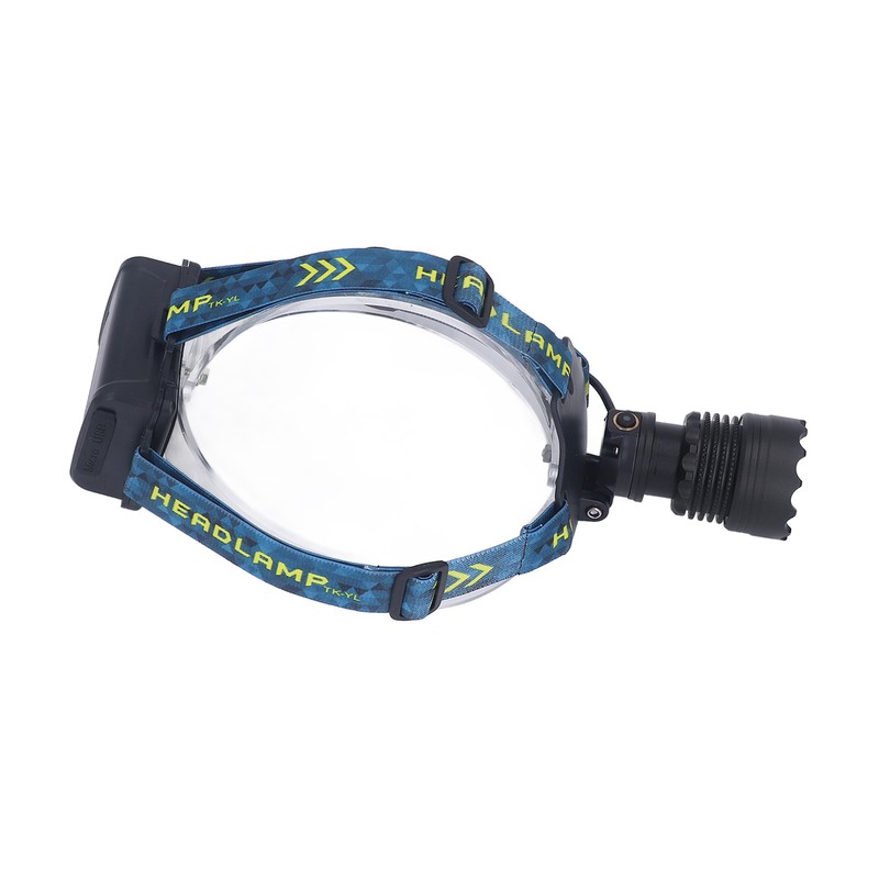 LED Rechargeable Headlight 3000LM 25W High Power Zoomable Headlamp for