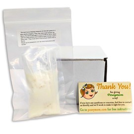 POSEYMOM Milk Kefir Grains | DIY Fermented Priobiotic Health Drink Starter Culture | 1 Heaping Teaspoon Fresh, Live Grains | Full & Easy Online Instructions | Makes One Cup Beverage