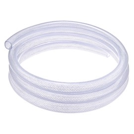 M METERXITY 3/4" ID x 1" OD PVC Tube, 10 Ft High Pressure Braided Clear Flexible PVC Tubing for Water, Oil, Air Lines Dispensing