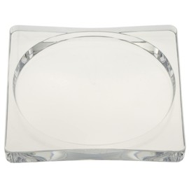 Plakira LTW102_90 CL Clear Coaster Fluttering Coaster 3.8 x 3.8 x 0.4 inches (9.8 x 9.8 x 1 cm), Cup Cover, Alcohol Washable, Dishwasher Safe, Made in Japan