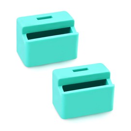 Morlike Silicone Seatbelt Secure Buckle Safety Cover Lock | Keep Children Safe in Car Seat and Prevent Kids from Accidentally Unbuckling | Buckle Guard Fits Almost Vehicles (Light Blue, 2 Pack)