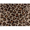 Double Sided Super Soft Cuddle Fleece Fabric Material Sand Leopard