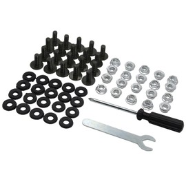 20X 6mm Fairing Plastics Guard Bolts Nuts Set 50cc 70cc 90cc 110cc 125cc Quad Pit Trail Dirt Bike ATV (M6x16mm)