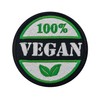 100% Vegan Embroidered Patch – Iron-On, 3.3 x 3.3 inches