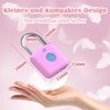 Anweller Padlock Fingerprint Padlock with Key Weatherproof, Fingerprint and Bluetooth