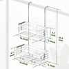 YUOROS Shower Caddy Hanging, 2 Tier Over the Door Shower