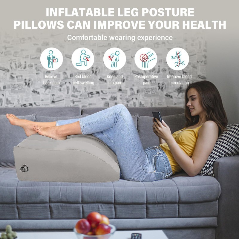 SANTOO Leg Pillow Leg Pillow for Sleeping Inflatable Pillow