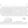 ABUS Hasp 100/100 - Lucchetto per porte a battente, ABUS