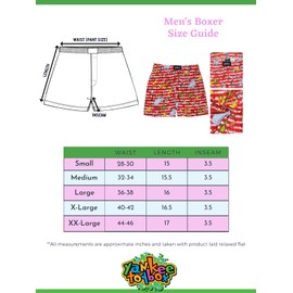 Dr. Seuss Men's Button Fly Boxer Lounge Shorts, Red, Large