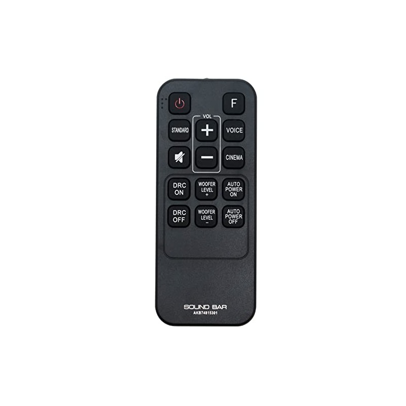 AKB74815301 Replace Remote Control Work for LG Sound Bar LAS453B