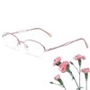 [Soarea] 老眼鏡 おしゃれ レディース ブルーライトカット老眼鏡 シニア グラス細いフレーム 眼鏡（度数+1.5，ピンク ）