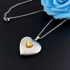 Birthstones Locket Necklace that Holds Pictures Love Heart Photo Locket