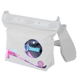 Tonna Waterproof Bag, Fully Waterproof, Waterproof Pouch, 6 Colors, IPX8, Underwater Depth 66.4 ft (20 m), PVC Material, For Beaches, Fishing, Pools, Diving, Outdoors, Shoulder Bag, Medium Size, White