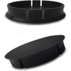 SkinoEu® 1 x 60 mm Universal Black Hub Cap Wheel