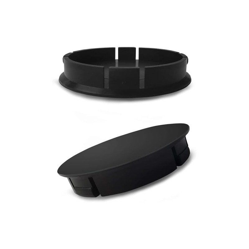 SkinoEu® 1 x 60 mm Universal Black Hub Cap Wheel