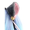 C-20-2 Grey Cat Paw Gloves Tail Collar Ears Headband Set