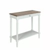 Convenience Concepts French Country Hall Table with Drawer and Shelf